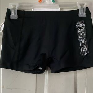 Black workout shorts